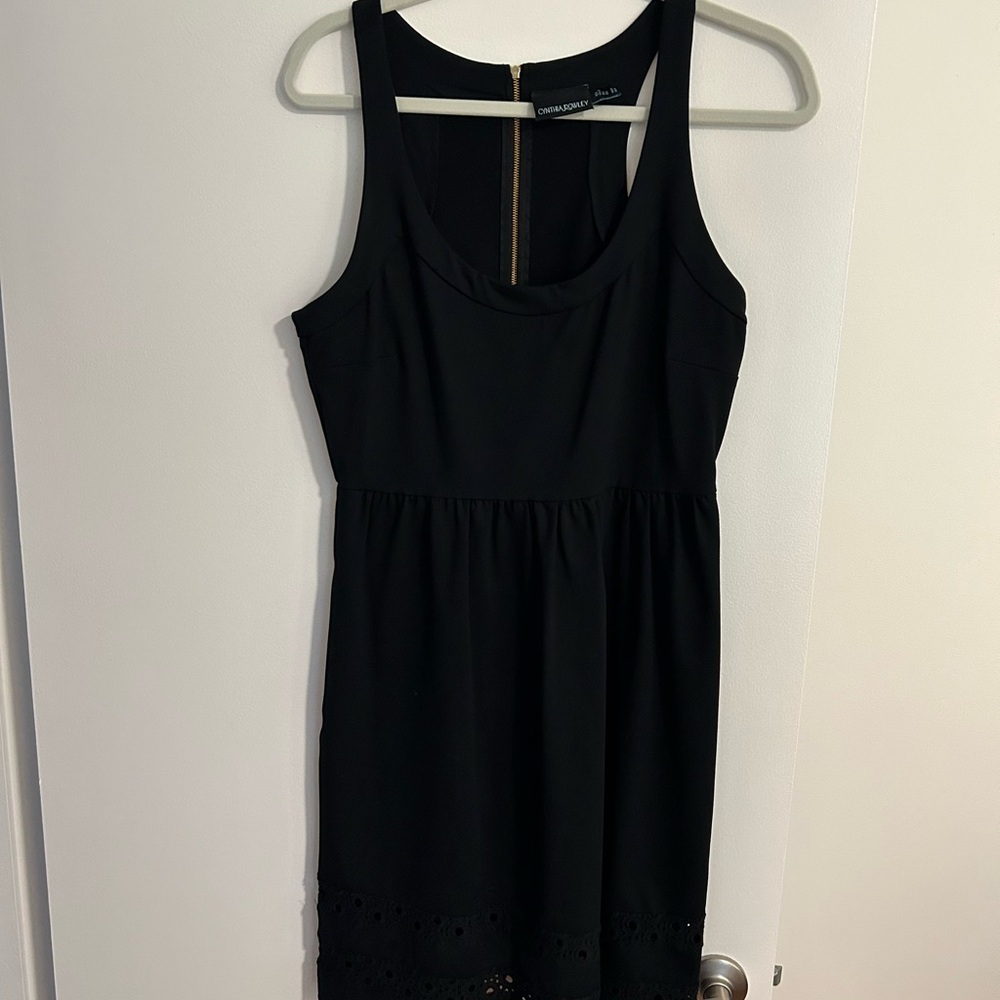 Cynthia Rowley Black Scoop Neck Dress